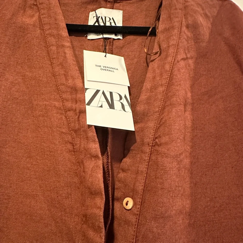 Zara Burnt Red Jumpsuit - Picture 2 of 2